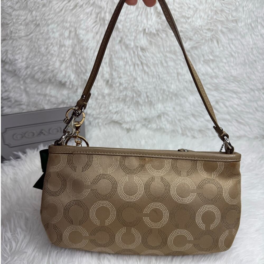 COACH y2k Signature Canvas Wristlet Mini Purse - Picture 2 of 8